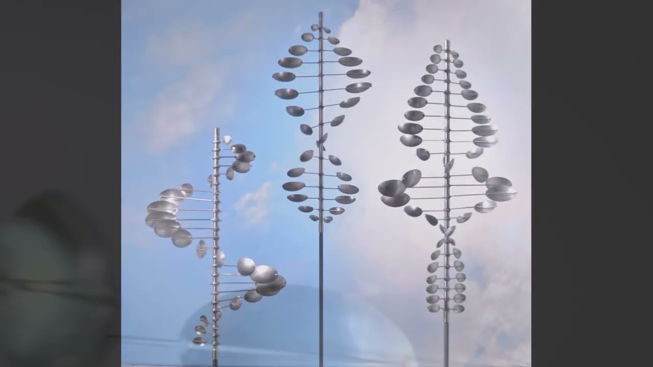 Whitaker Wind Sculpture Twister Oval Stainless Steel HiRes