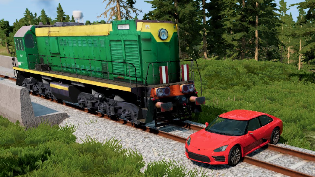 Cars vs Rails #13 &ndash; BeamNG.Drive
