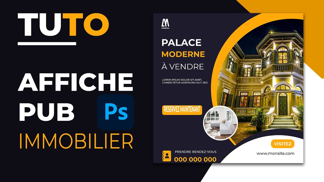 Tutoriel Photoshop &ndash; Faire une affiche publicitaire immobilier