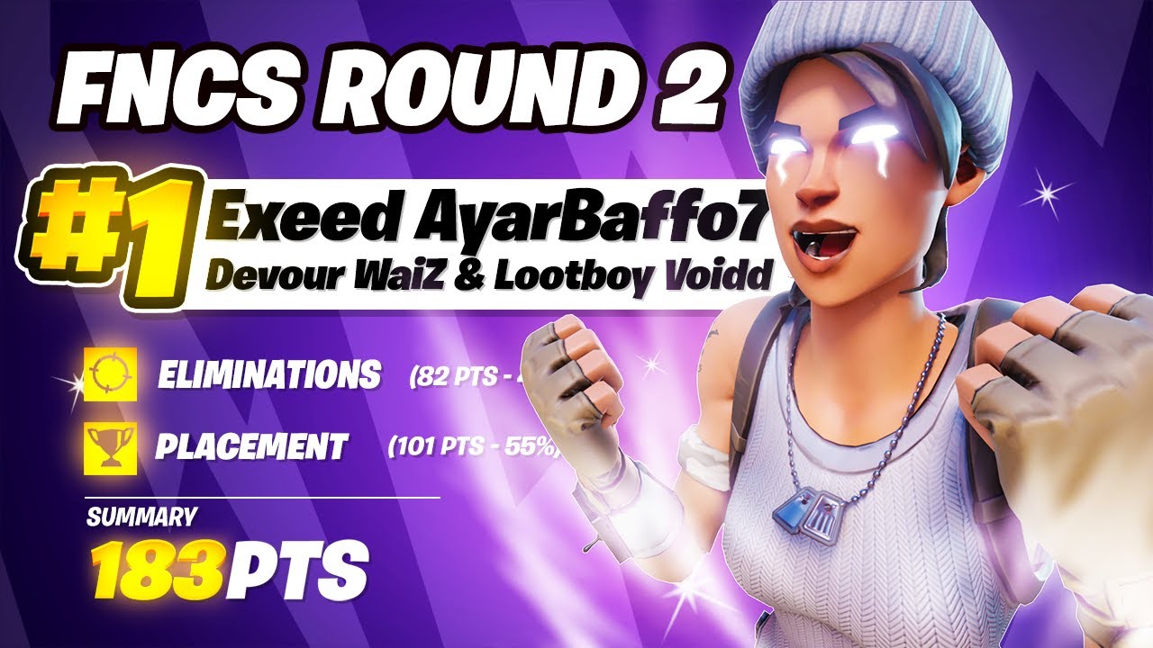 1-е место во втором раунде FNCS 🏆 с Войддом и Вайзом