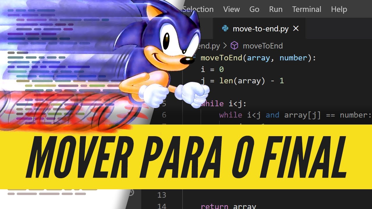 Algoritmo e Questão de Entrevista. Mover número para o Final do Array.