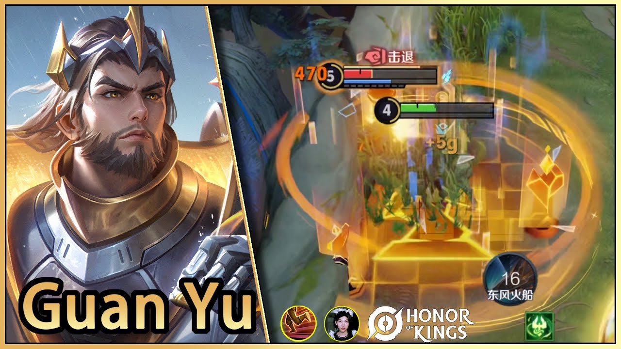 Guan Yu｜The fun of support playstyles.｜A divers&atilde;o dos estilos de jogo de suporte.｜HOK