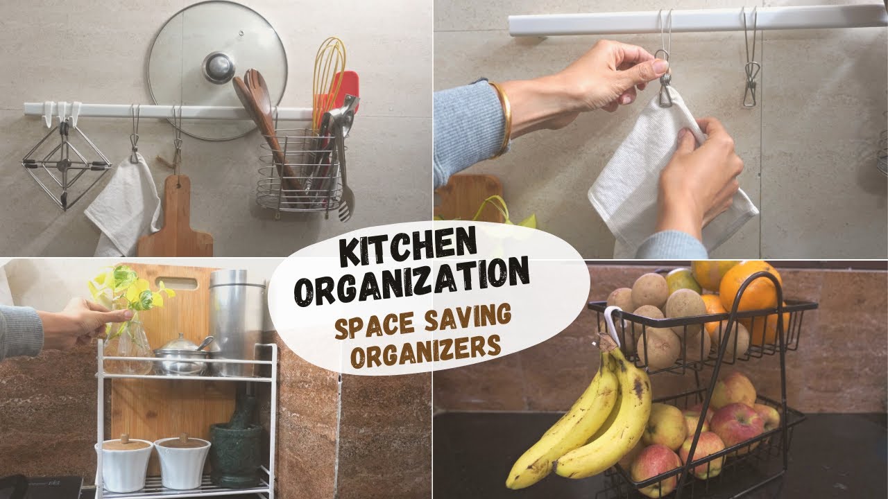 KITCHEN ORGANIZATION IDEAS FOR SMALL SPACE & Non Modular Kitchen | Kitchen countertop organization