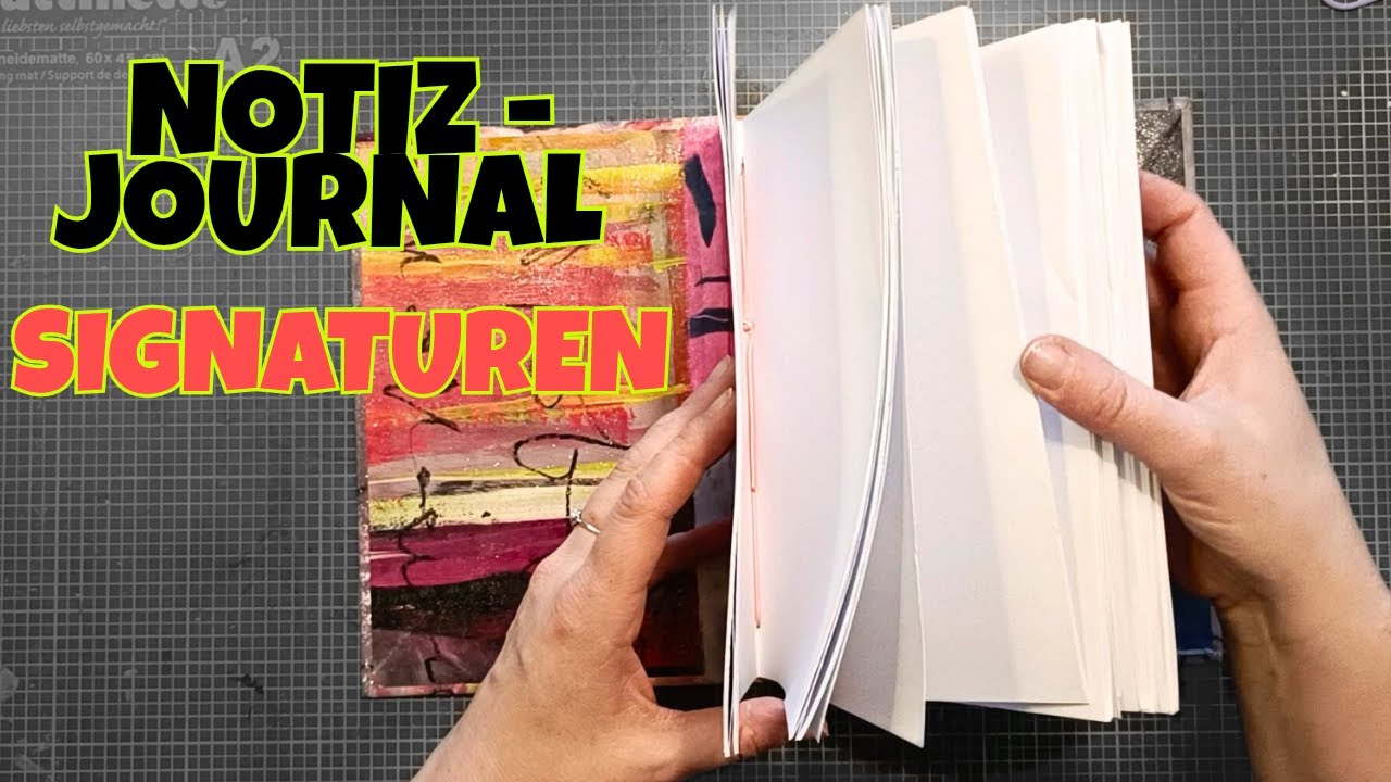 Notiz - Journal fertig stellen. Signaturen einnähen. Auf schweizer deutsch