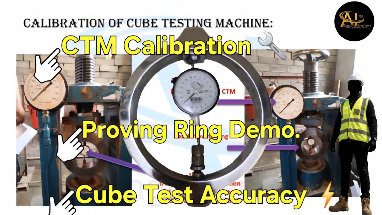 Proving Ring ! Cube Testing Machine Calibration Like a Pro 🚀