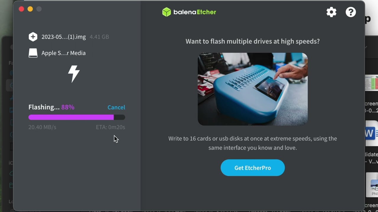Flash Raspberry Pi OS using Balena etcher - full process