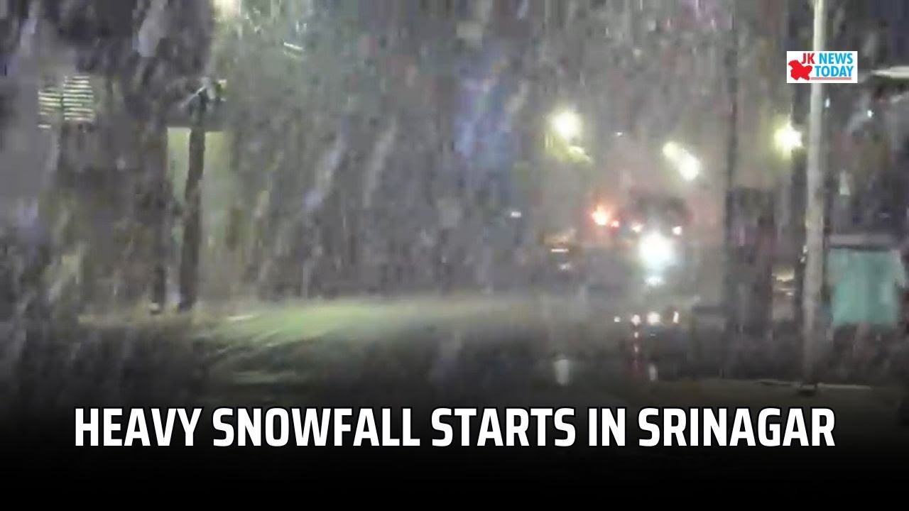 Heavy snowfall Starts in Srinagar | JK News Today