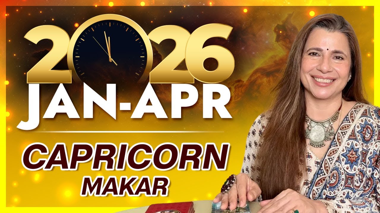 ♑ 2026 Jan - Apr Capricorn (Makar) Horoscope | मकर राशि जनवरी - अप्रैल 2026 राशिफल | Tarot Reading
