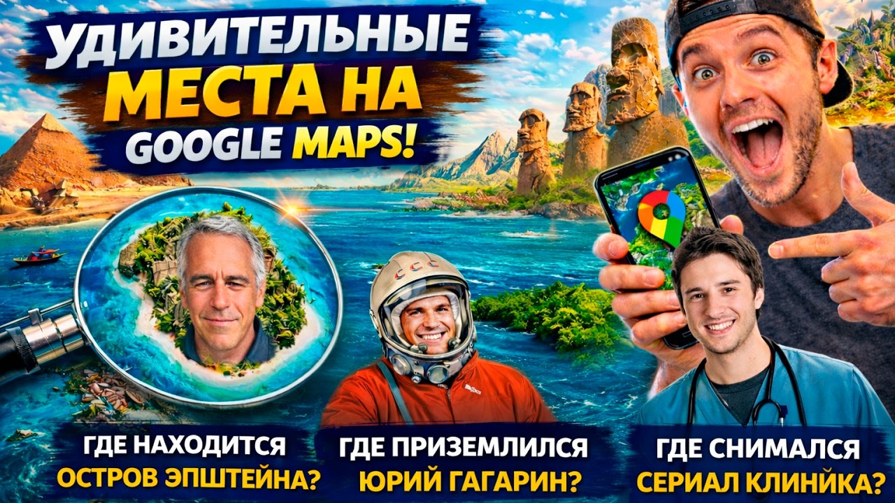 Удивительные места на Google Maps | Часть 3 | Ролики Февралёва |  #googlemaps #googlemapsfun