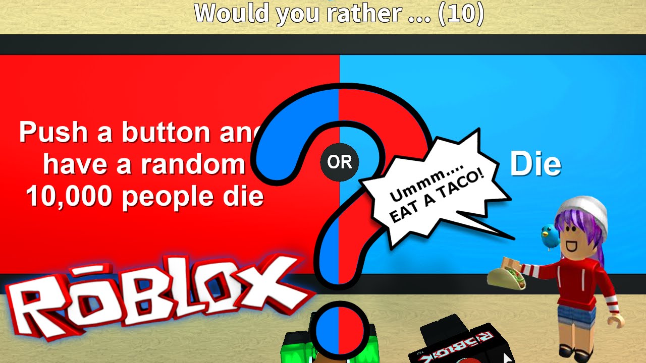 ROBLOX LET'S PLAY WOULD YOU RATHER? | RADIOJH GAMES