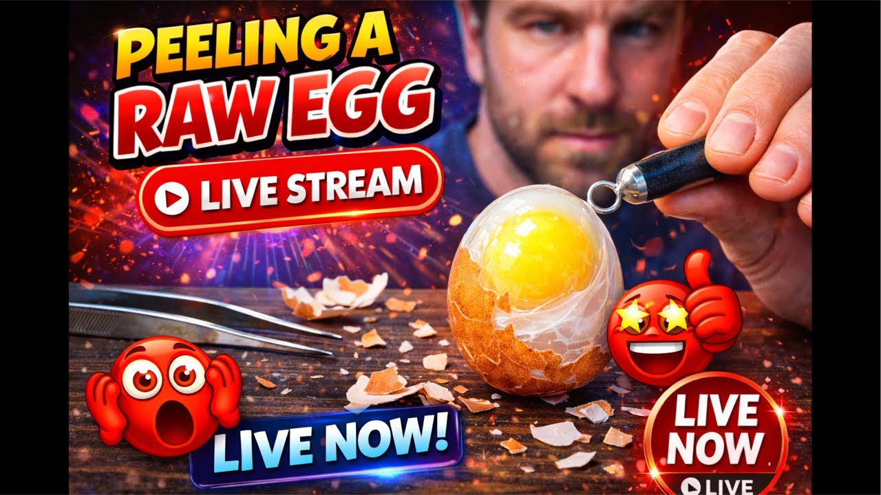Raw Egg Peeling LIVE&hellip; Will It Break or Not?!