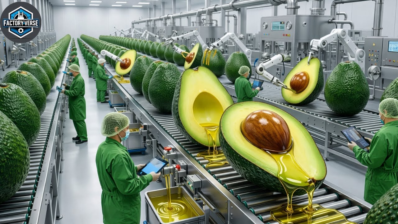 How Avocado Oil Is Made | Inside a Modern Oil Factory You’ve Never Seen