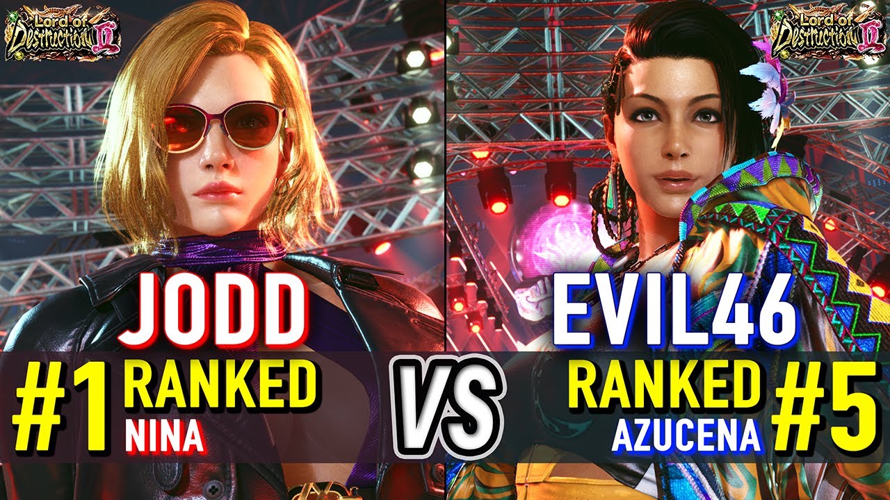 T8 🔥 JODD (#1 Ranked Nina) vs EVIL46 (#5 Ranked Azucena) 🔥 Tekken 8 High Level Gameplay