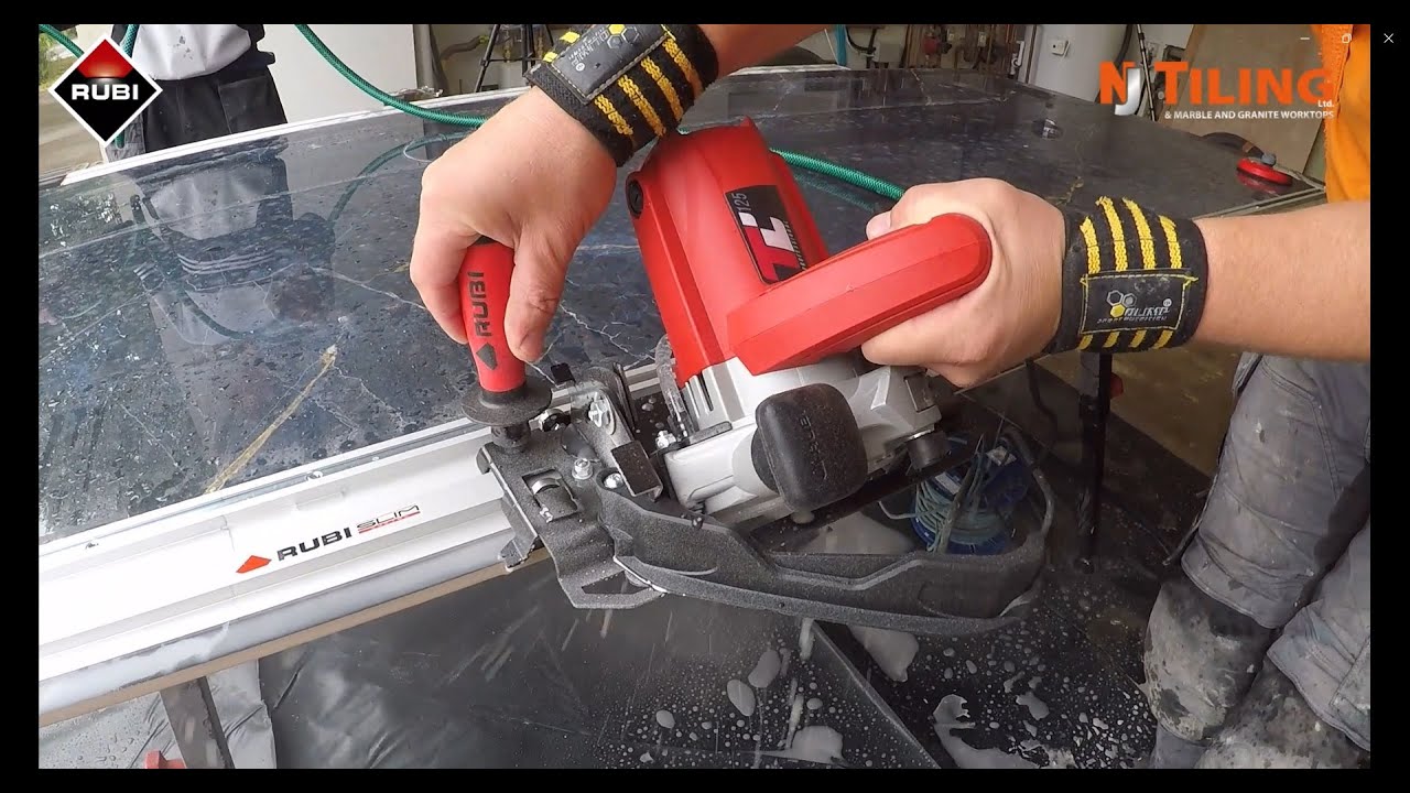 NJ Tiling x  Rubi TC-125 Cutter Kit - Wet Cutting at 45° angle for a Beautiful Bespoke Bathroom