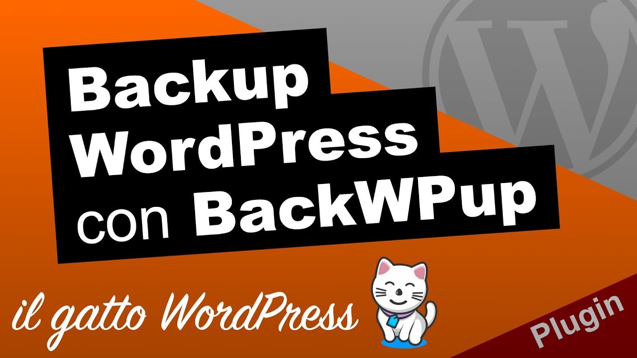Backup di WordPress con BackWPup
