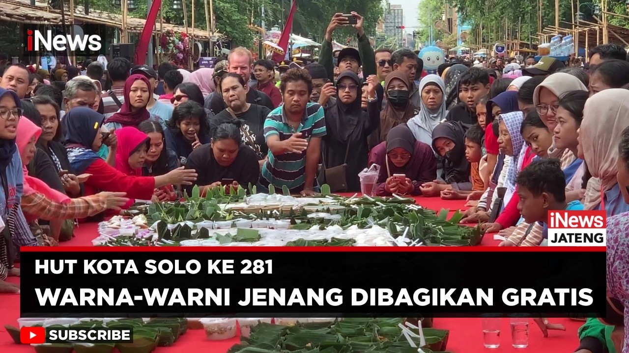 Meriah! 15 Ribu Jenang Gratis Warnai HUT ke-281 Kota Solo | iNews Jateng