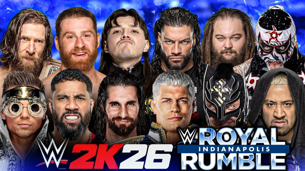 Королевская битва WWE 2K26 в Индианаполисе – Эпический матч с участием 30 человек!