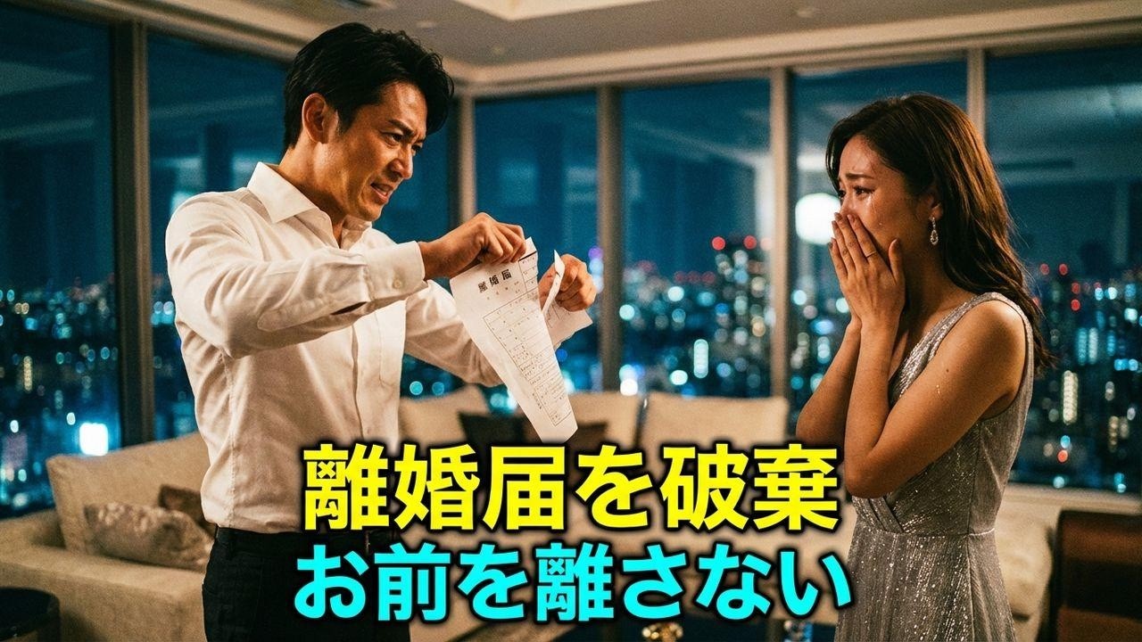 契約満了の日、冷徹社長が離婚届を破り捨てた…「お前を誰にも渡さない」
