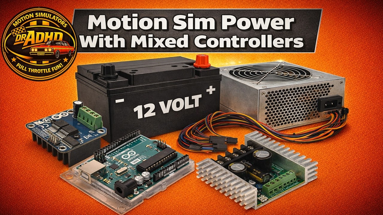 Motion Simulator Using IBT 2 And Sabretooth 2 x 32 Controllers 4DOF