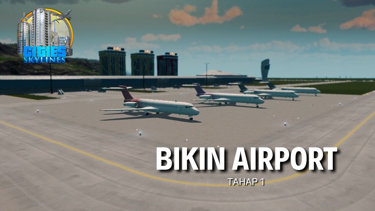 LIVE 🔴Pembangunan bandara Internasional  !! | Season 3 Ep 16 #citiesskylinesindonesia