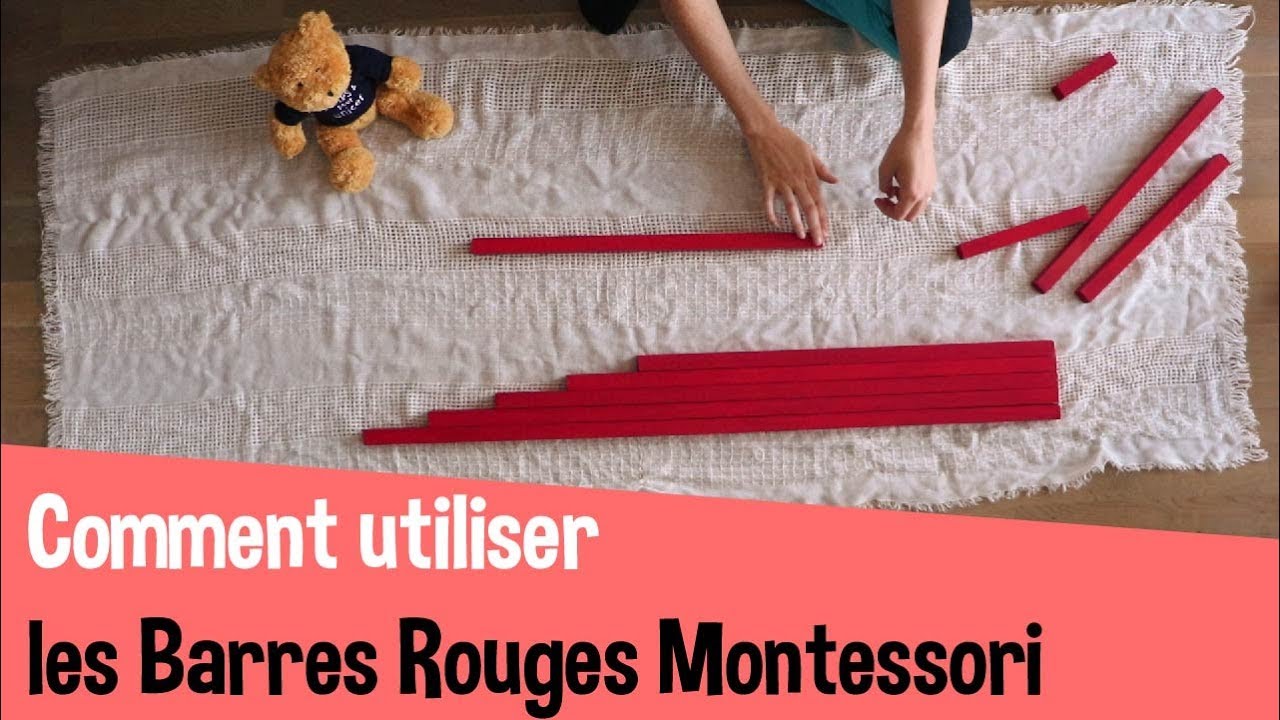 Barres rouges Montessori comment les utiliser ? 👧👦💗