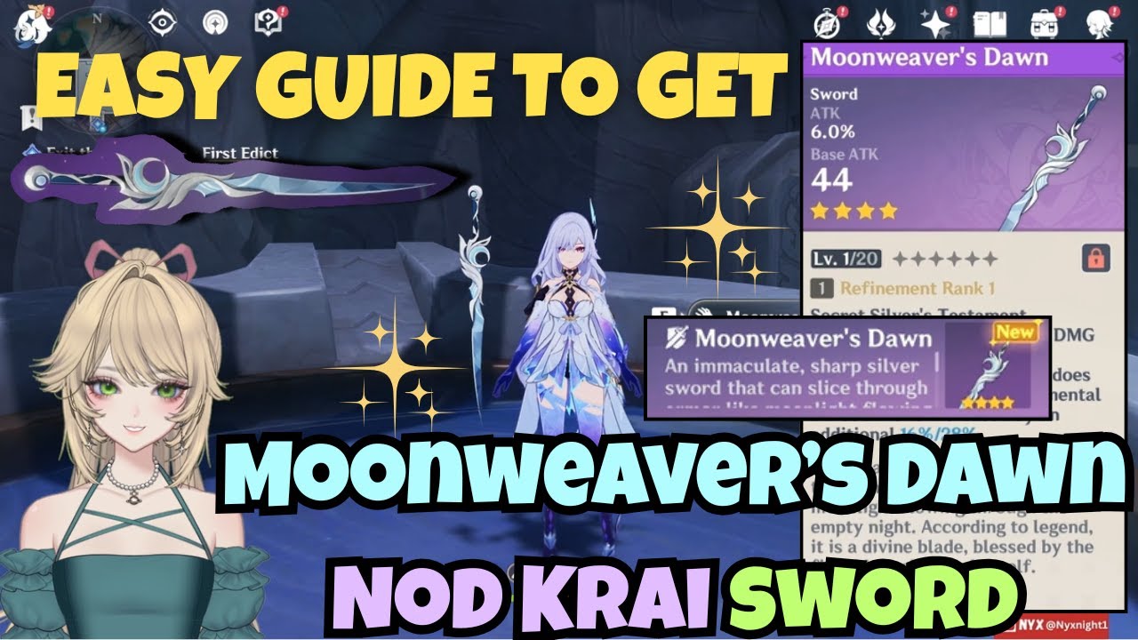 How To Get Moonweaver's Dawn Nod Krai Sword | Genshin Impact All Quest Locations Easy
