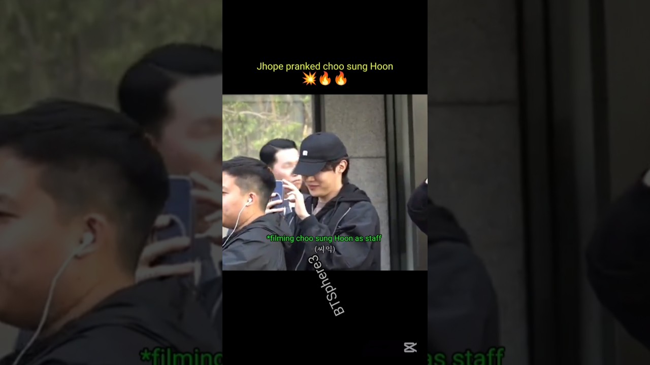 jhope pranked choo sung Hoon 💥🔥😎🤭#jhope#bts
