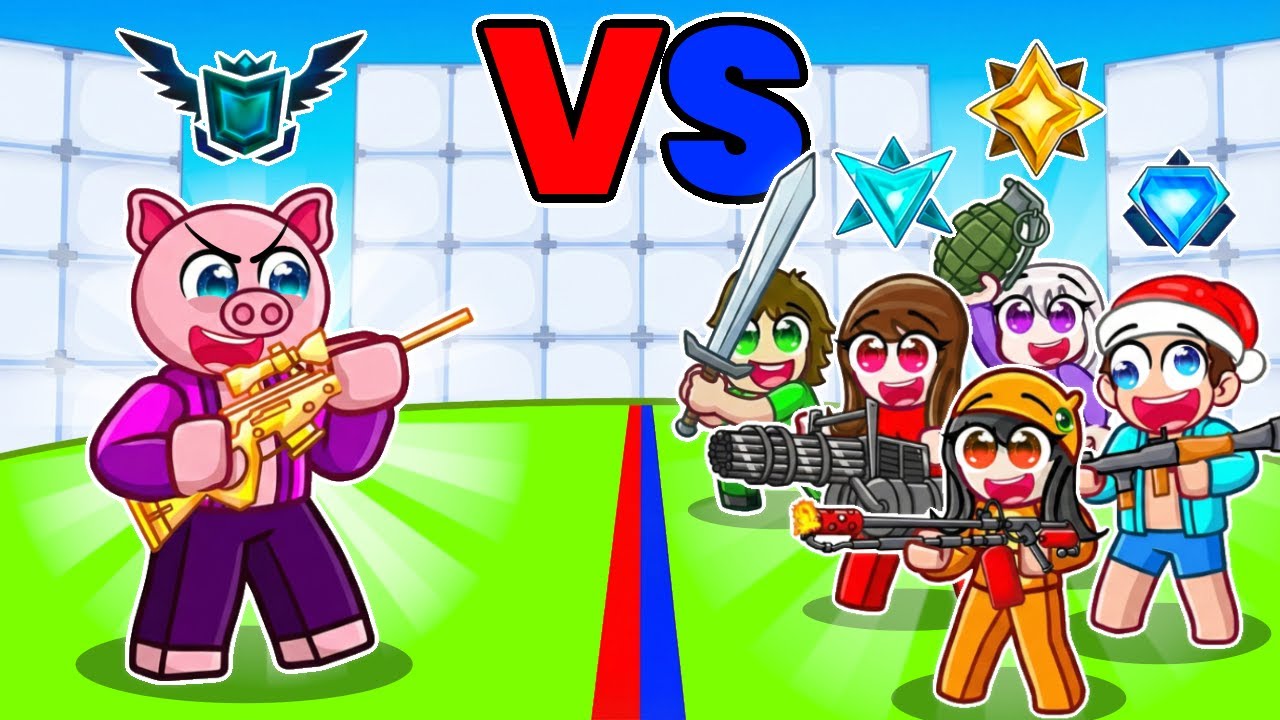 Hraju 1v5 proti VŠEM KAMARÁDŮM v Roblox Rivals RANKEDU!