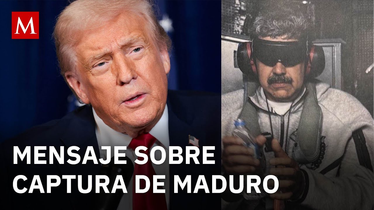 Donald Trump informa sobre captura de Nicolás Maduro y su esposa 