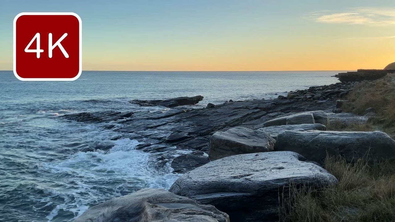 4K 1-Hour Relaxing Scottish Ocean Sounds for Work, Study & Focus | Near Wick Harbour, Caithness