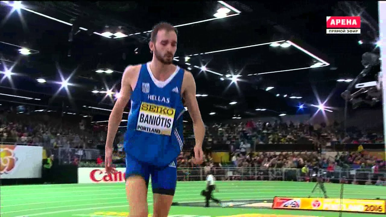 Konstadinos Baniotis 2.29  ( World indoor championship. Men's high jump final. Portland 19.03.2016 )