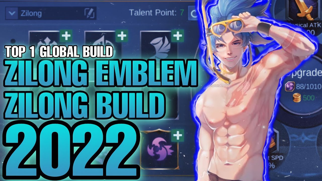 ZILONG EMBLEM SET AND BUILD 2022 | Zilong best build 2022 - mobile legends