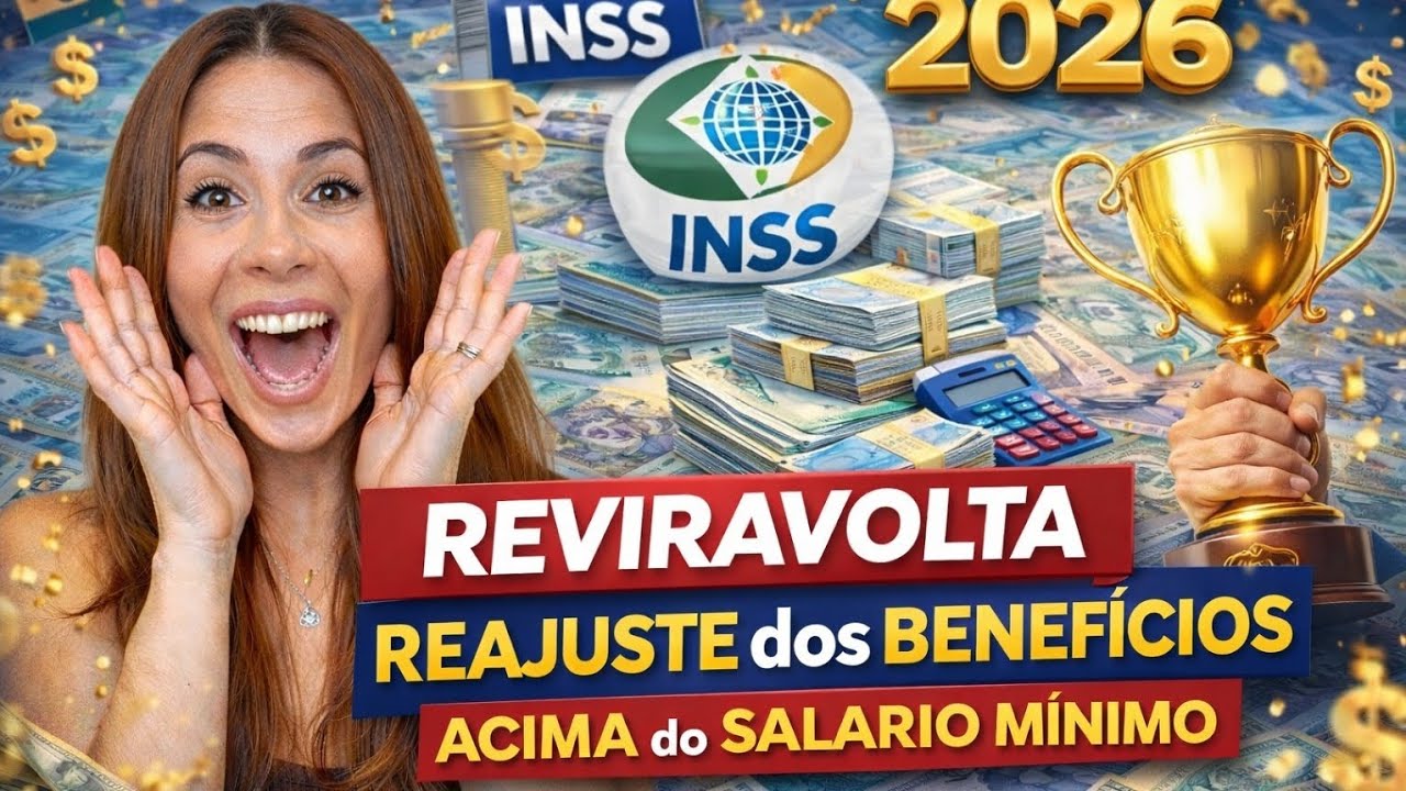 INSS! REVIRAVOLTA no SALÁRIO-MÍNIMO 2026 + REAJUSTE dos BENEFÍCIOS ACIMA do SALÁRIO MÍNIMO 2026