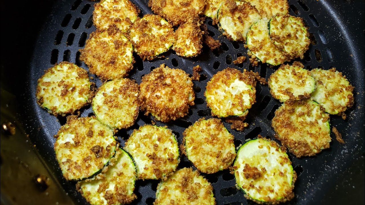 Abobrinha crocante na airfryer