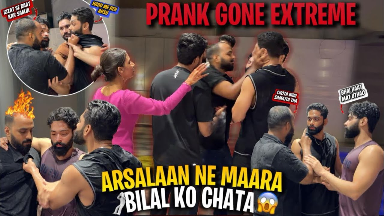 Arsalaan Ne Maara Bilal Ko Chata🤬Prank Gone Extreme | Bilal Ne ki Battamizi | AALTU FALTU |