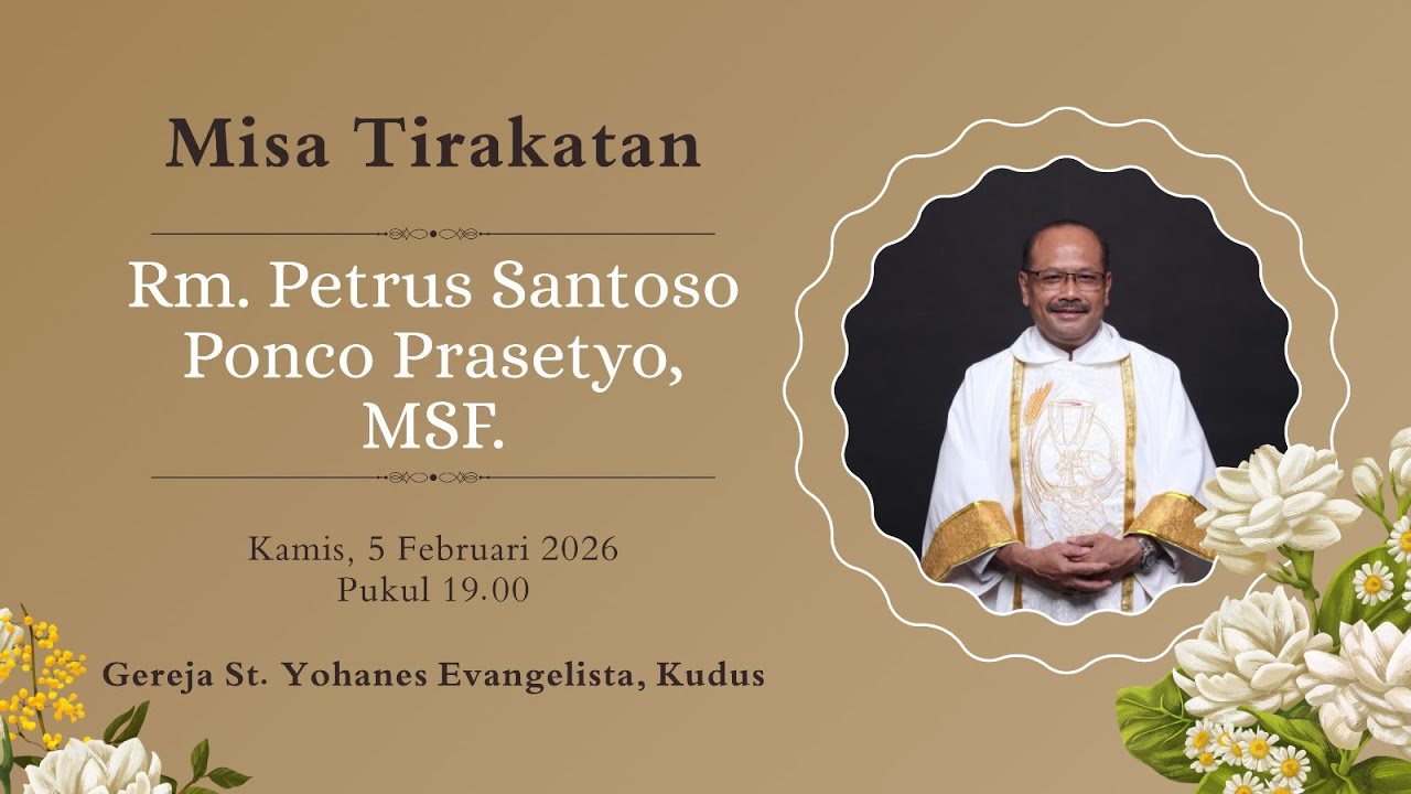 Pemberangkatan Jenasah Rm Petrus Santoso Ponco Prasetyo. MSF 05/02/26