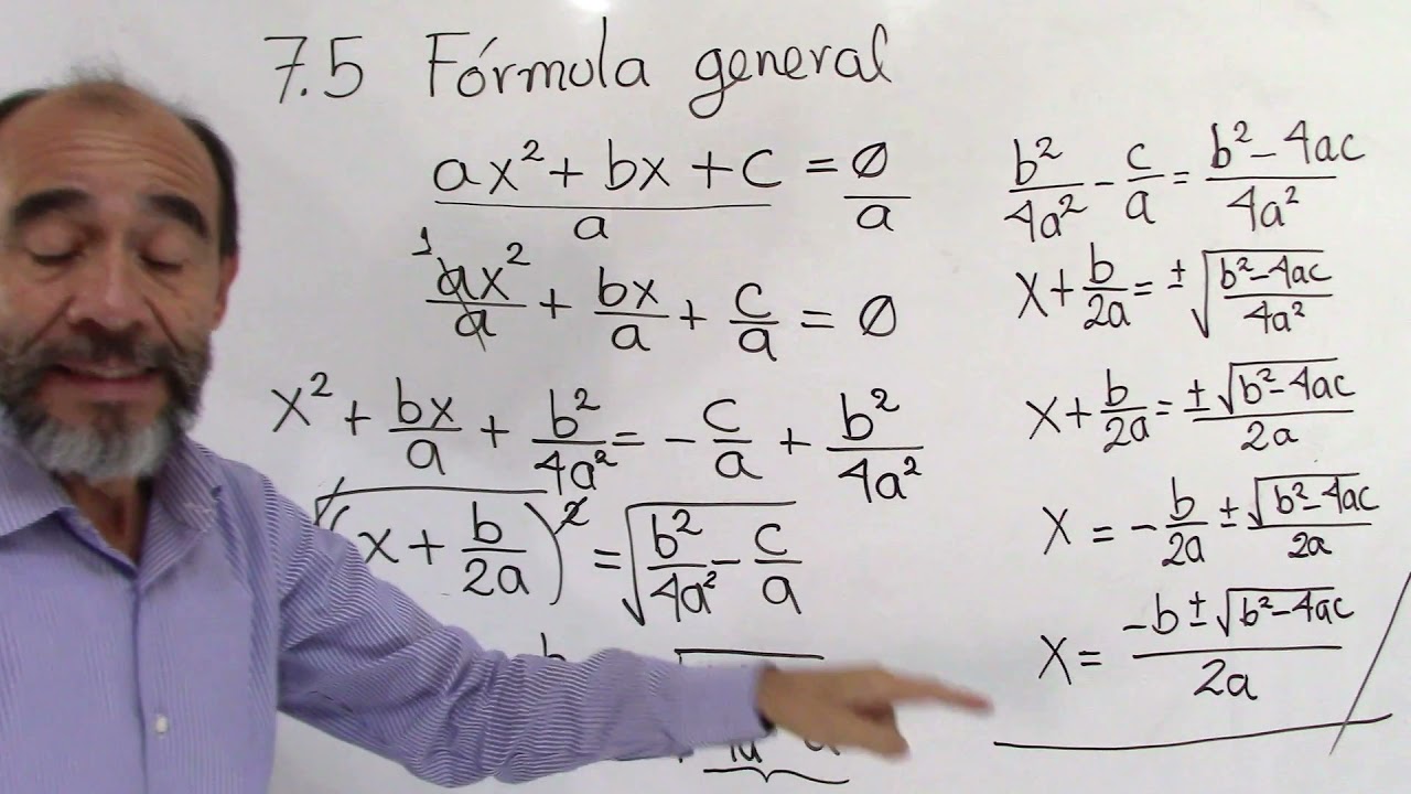 7.5 Fórmula General (Mate 1)