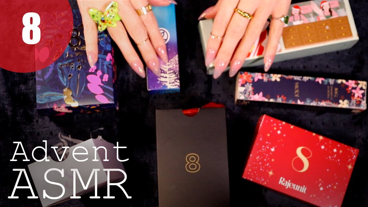 ASMR Advent Calendar 2022 Day 8 (🎧 soft spoken, tapping, scratching, swatching)