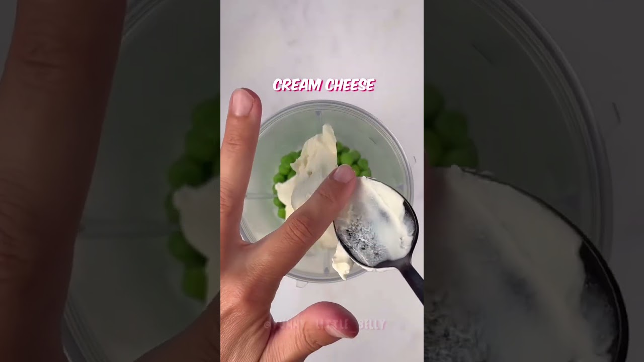 15 MINUTES CREAMY PEAS PASTA! Ingredients * 50g uncooked pasta * 100g frozen peas * 2 tablespoons