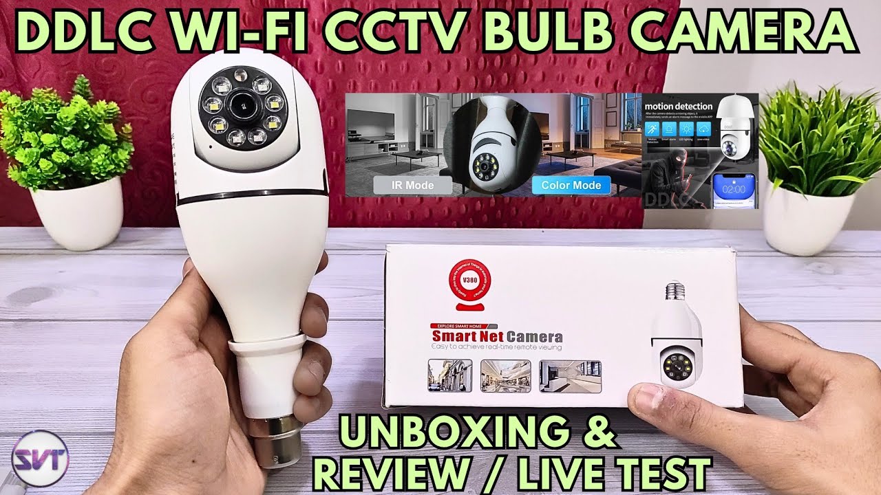 DDLC Wi-Fi CCTV Bulb Camera | Unboxing & Setup | Best For Home & Office | Works with Bulb Holder