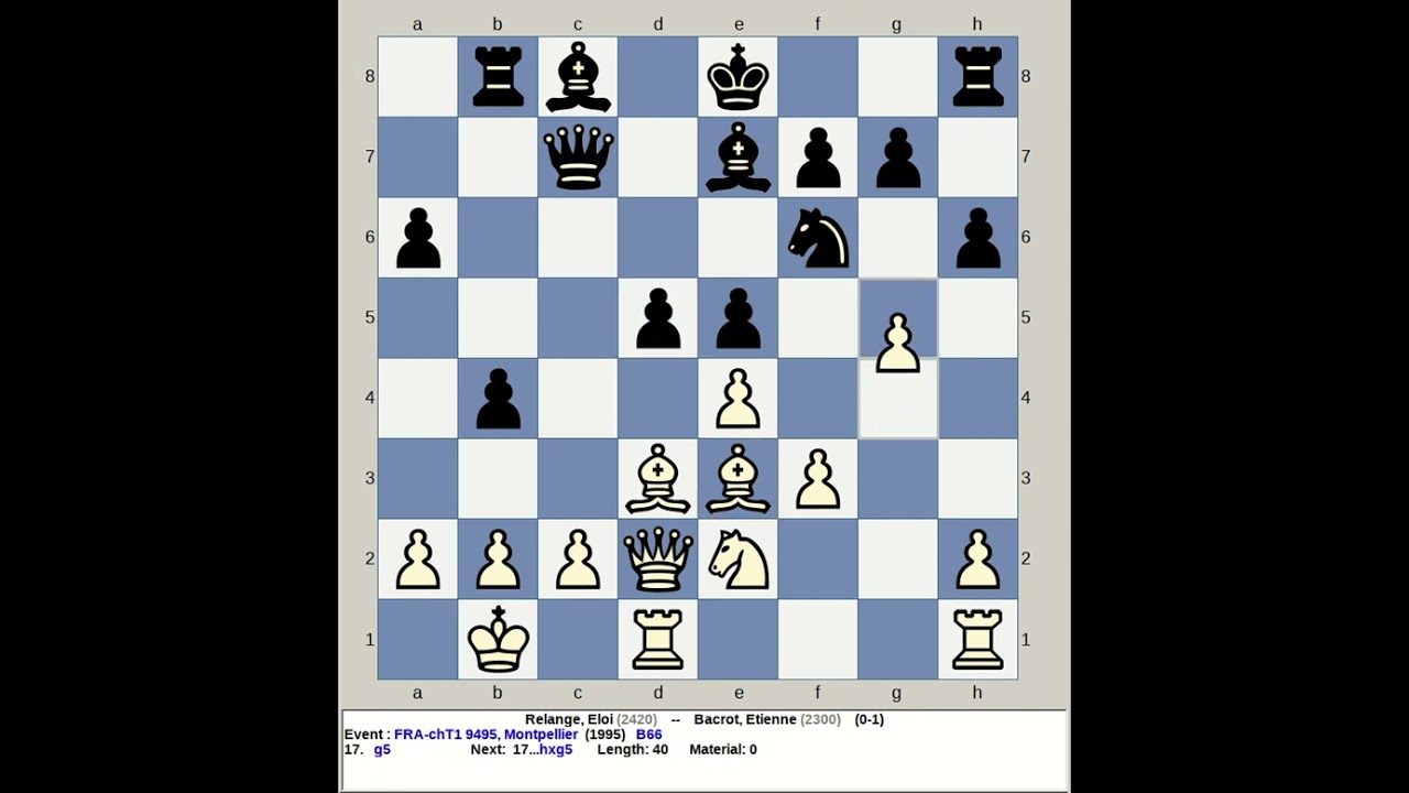 Relange, Eloi vs Bacrot, Etienne | France Chess T1 9495 1995, Montpellier