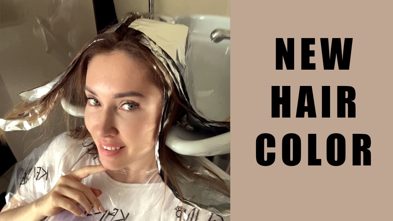 NEW Hair Color - Transformation from Brown to Blonde highlights