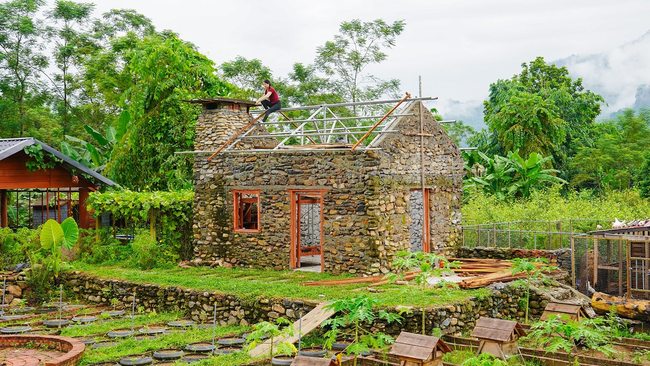 Upgrading Stone House with Taller Walls and a Durable Steel Roof to Withstand Future Storms