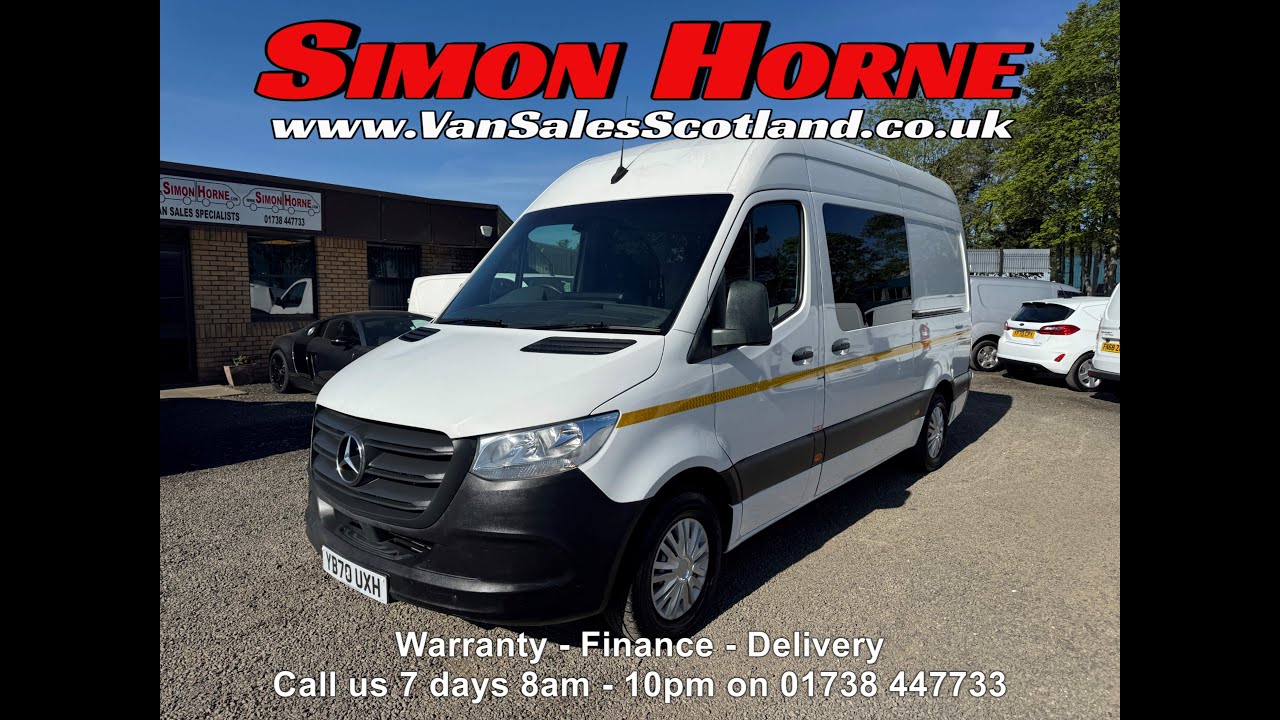 Bargain 2020 Mercedes Sprinter 314 54k 7 Seat Welfare Van For Sale www.VanSalesScotland.co.uk