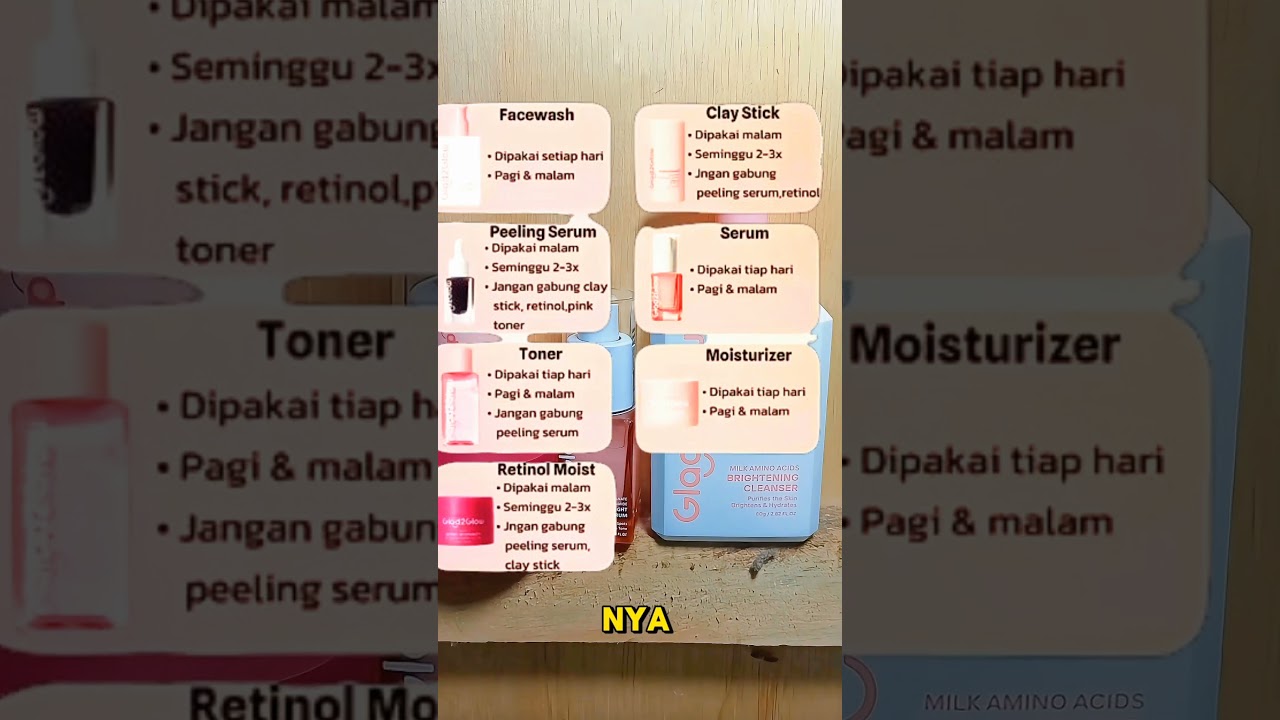 cara urutan pemakaian glad2glow