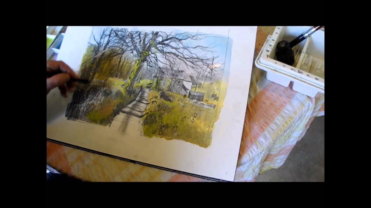 Watercolour Demonstration (Pencil & Wash)