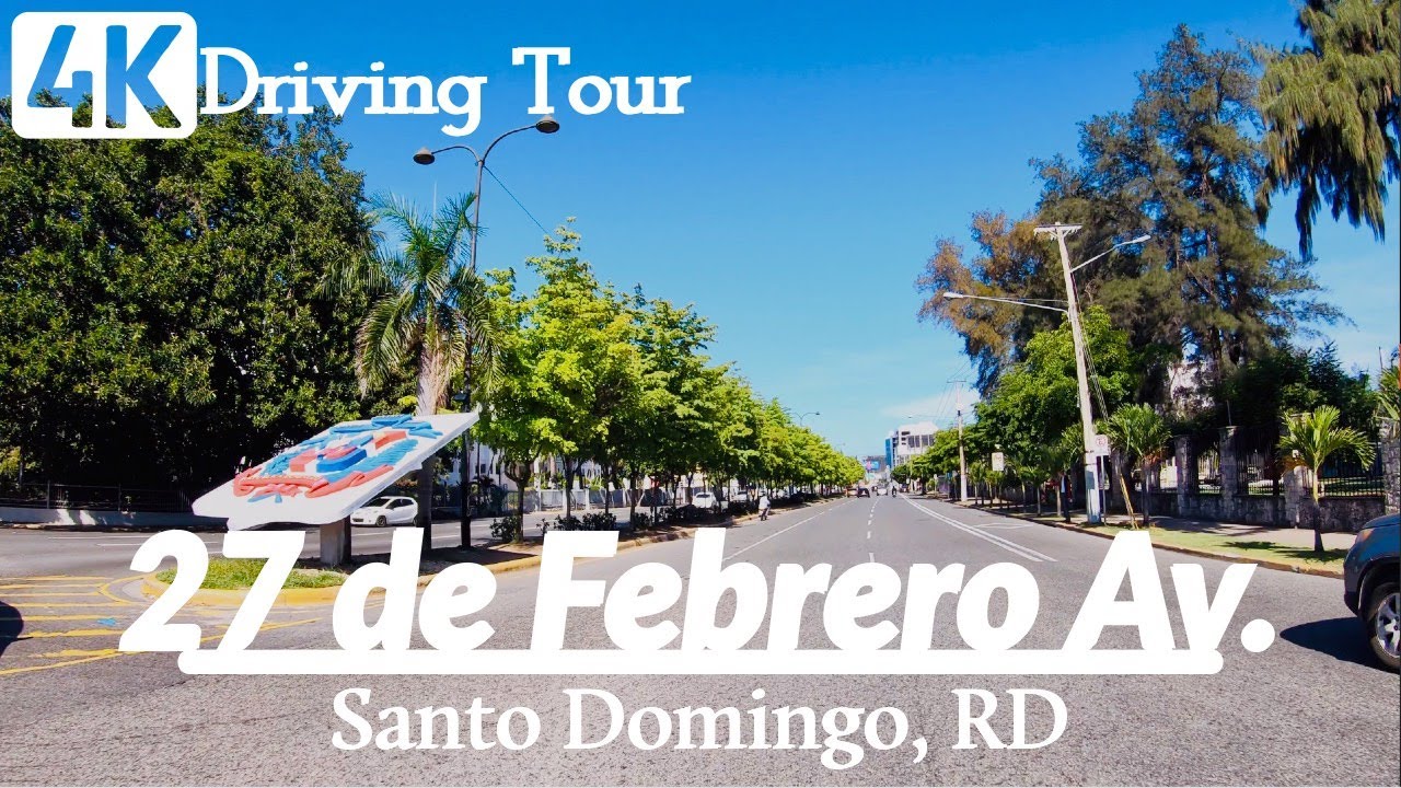 [4k60] 27 de Febrero Ave Driving Tour | Santo Domingo | Dominican Republic