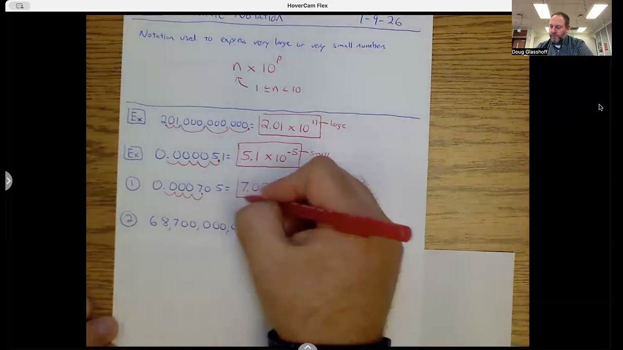 Algebra Notes - Section 7.4 - Scientific Notation