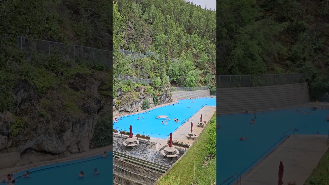 Best Radium Hot Springs B.C 🇨🇦 #canada #travel #usa #britishcolumbia #pool #hotsprings