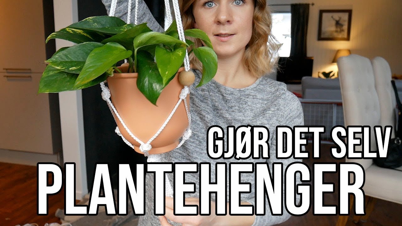DIY MAKRAME AMPEL | Kun 10 knuter!